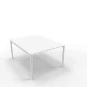 Bench piano Grigio 120x160xh.75 cm gamba a ponte in acciaio Argento linea Practika P3 Quadrifoglio - ECBEC12-GR-A-0