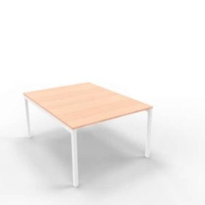 Bench piano Noce canaletto 120x160xh.75 cm gamba a ponte in acciaio Argento linea Practika P3 - ECBEC12-NO-A-0