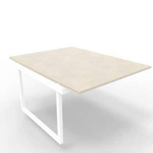 Postazione aggiuntiva bench cemento 120x160xh.75 cm gamba ad anello in acciaio Bianco Practika P2 ECBIA12-CL-I-0