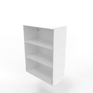 Armadio medio con ante vetro fumè, top Bianco scocca Bianca 90x45xh.123,2 cm Practika Quadrifoglio - ECEM90V-BA-BA-GE-0