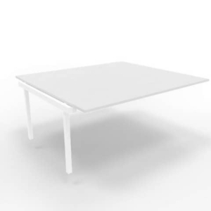 Postazione aggiuntiva bench piano Grigio 180x160xh.75 cm gamba a ponte in acciaio Bianco Practika P3 - ECBIC18-GR-I-0