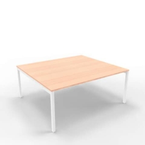 Bench piano Noce canaletto 180x160xh.75 cm gamba a ponte in acciaio Argento linea Practika P3 - ECBEC18-CL-A-0