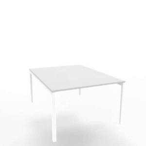 Bench piano Grigio 120x160xh.75 cm gamba a ponte in acciaio Bianco linea Practika P3 Quadrifoglio - ECBEC12-GR-I-0