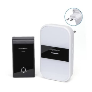 Kit campanello digitale wireless AC Bianco, Nero Aigostar 10x6x6,5/7,2x4x2 cm - 197919-0