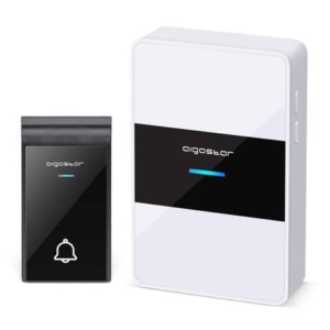 Kit campanello digitale wireless DC Bianco, Nero Aigostar 11x7xh.2,6/7,2x4x2 cm - 197957-0