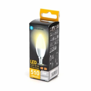 Lampadina a goccia LED C37 E14 6W 510 lumen Aigostar luce calda B10105MQP-0