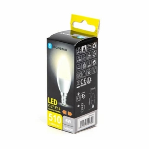 Lampadina a goccia LED C37 E14 6W 510 lumen Aigostar luce naturale B10105MQO-0