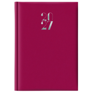 Agenda 2027 giornaliera gommato s/d abbinati 14,3x20,5 cm Rosso 27-250FT-C21