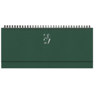 Planning 2027 spiralato 29,8x10,5 cm Gommato verde 27-430FT-C12