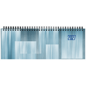 Planning 2027 settimanale c/spirale carta 28,8x11,7 cm Azzurro 27-430OY-C01