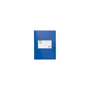 Portalistini in polipropilene con 40 tasche Q-Connect formato A4 - blu opaco - KF01259 - LoveOffice