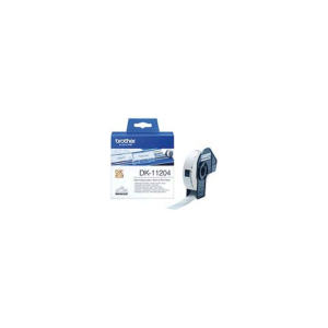 Rotolo 400 etichette adesive in carta Brother 17x54 mm nero/bianco - DK-11204 - LoveOffice