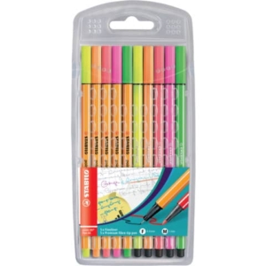 Pennarelli Stabilo Pen 68 e Point 88 - conf. 10 colori assortiti 8868/10-1 - LoveOffice