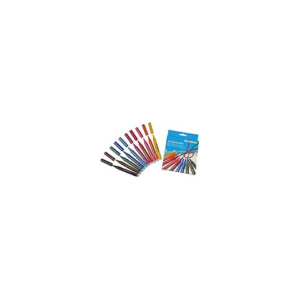 Pennarello con punta in fibra con glitter Donau in conf. da 10 colori assortiti - 322234 - LoveOffice