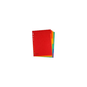 Divisori intercalari Donau in conf. da 50 x 6 tasti in cartoncino 225 g formato A4 - 330364 - LoveOffice