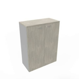Armadio medio con ante battenti cemento scocca trama antracite 90x45xH.123