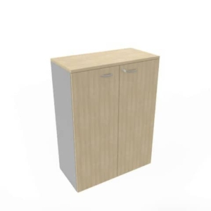 Armadio medio con ante battenti rovere scocca trama antracite 90x45xH.123