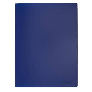 Portalistini in polipropilene con 30 tasche Q-Connect formato A4 - blu opaco - KF01255 - LoveOffice