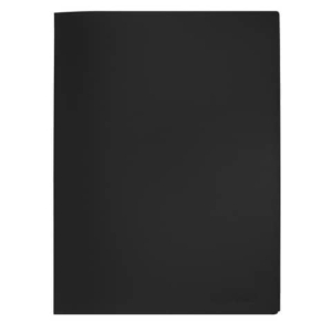Portalistini in polipropilene con 30 tasche Q-Connect formato A4 - nero opaco - KF01256 - LoveOffice