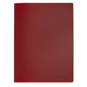 Portalistini in polipropilene con 30 tasche Q-Connect formato A4 - rosso opaco - KF01254 - LoveOffice