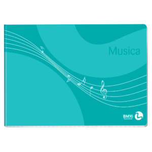 Album musica pentagrammato BM formato 17x24 cm - 16 fogli 100219 - LoveOffice