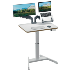 Scrivania compatta Sit - Stand elettrica Leitz Ergo bianco - 600x650x800 mm - 65340001 - LoveOffice