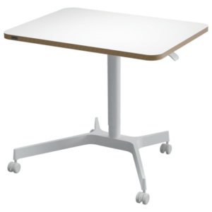 Scrivania compatta Sit - Stand pneumatica Leitz Ergo bianco - 600x650x800 mm - 65360001 - LoveOffice