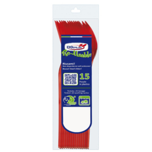 Cucchiai compact in polistirene Dopla Reusable 180 mm conf. 15 pz rosso 03955 - LoveOffice