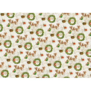 Carta regalo natalizia a fogli estesi Biembi Premium ''Babbo con slitta'' - conf. 2 pz - 70x100 cm - BCV502611 - LoveOffice