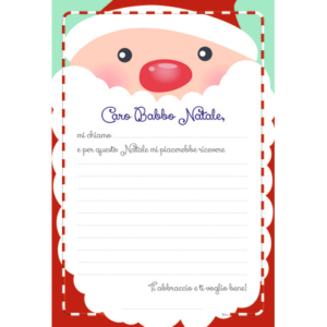 Letterina Babbo Natale Biembi in conf. da 12 pezzi con busta BU1202621 - LoveOffice