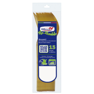 Cucchiai compact in polistirene Dopla Reusable oro conf. 15 pz 180 mm 03983 - LoveOffice