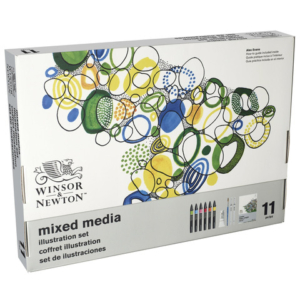 Confezione Winsor&Newton Mixed media Illustration Set - 11 pezzi - soggetti assortiti - 0290180 - LoveOffice