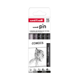 Fineliner Pin Comics Uni Mitsubishi - conf. 12 pz - punte assortite M PIN ASP019 - LoveOffice