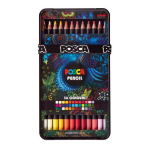 Matite colorate a base d'olio Posca Pencil - conf. 36 pz - colori assortiti M KPE-200 36C - LoveOffice