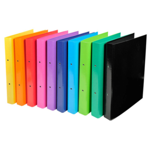 Raccoglitori Exacompta A5 a 2 anelli - conf. 10 pz - colori assortiti 51029E - LoveOffice