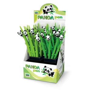 Espositore 36 penne con cappuccio Lebez Flexy Panda inchiostro blu 81890 - LoveOffice