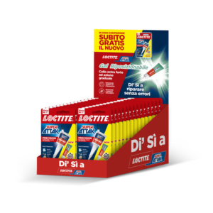 Espositore 24 colle Loctite Super Attack Precision e riposizionabile - tubetti da 5 g + 2 g - 3025464 - LoveOffice
