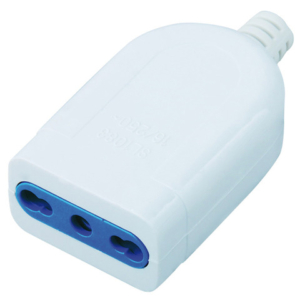 Presa di rete volante bipasso 10/16A MKC bianca 492518390 - LoveOffice