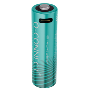 Batterie ricaricabili Q-Connect AA con cavo USB-C - 1400 mAh - 1