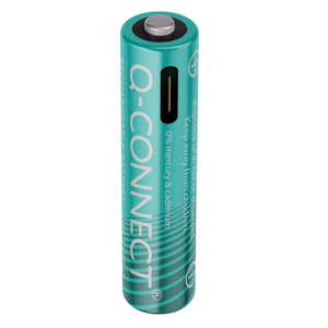 Batterie ricaricabili Q-Connect AAA con cavo USB-C - 750 mAh - 1