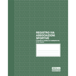 Registro IVA associazioni sportive O.C.L. - conf. da 5 registri - 23