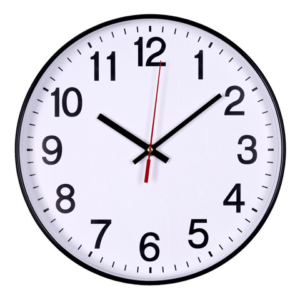 Orologio da parete in plastica Office Products Ø 34 cm nero 13223411-05 - LoveOffice