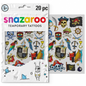 Bustina 20 tatuaggi temporanei Snazaroo Adventure - fantasia pirati 1198313 - LoveOffice
