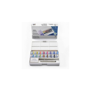 Acquerelli Winsor&Newton Cotman Sketchers Deluxe - conf. 16 mezzi godet colori assortiti - 0390060 - LoveOffice