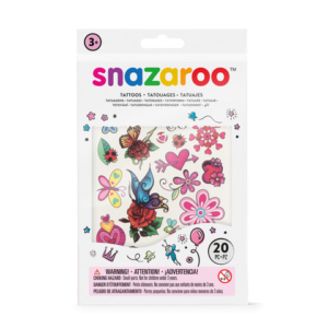 Bustina 20 tatuaggi temporanei Snazaroo Fantasy - fantasia farfalle