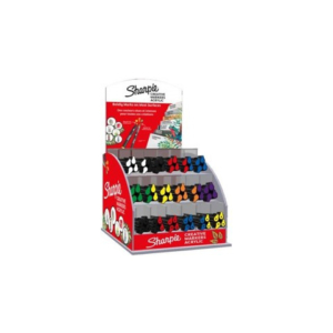 Espositore 72 marcatori acrilici Sharpie Acrylic Marker di cui 48 punta tonda + 24 punta a pennello - assortiti 2218421 - LoveOffice