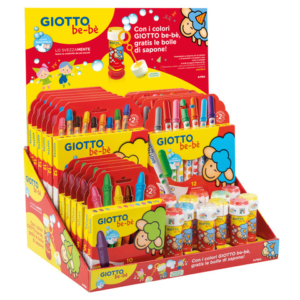 Espositore 36 articoli Giotto Bebè bolle in omaggio F983900 - LoveOffice