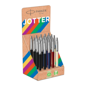 Espositore 20 penne a sfera Parker Jotter Originals - colori fusto nero/rosso/bianco/blu - 2190110 - LoveOffice