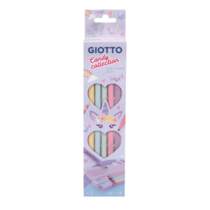 Matite in grafite di carta pressata Giotto Sketching conf. 10 pezzi + 1 temperamatite e 1 gomma Candy Collection - LoveOffice