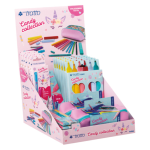 Espositore 19 articoli Tratto Candy Collection colori pastello F814100 - LoveOffice
